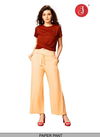 Cream Colour Latest Fancy Stylish Party Wear Premium Quality Paper Pant Collection 1008